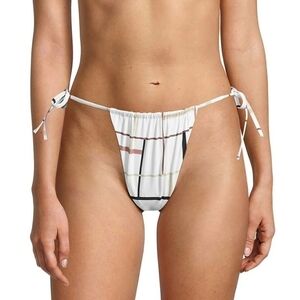 WeWoreWhat Ruched String Bikini Bottom size Medium